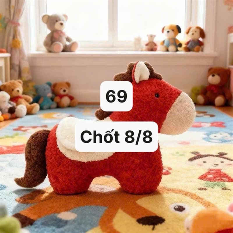 08/08 Ngựa đỏ bông #M110828