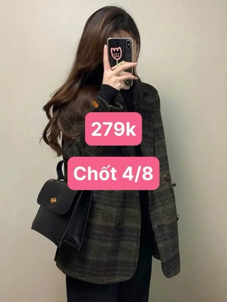 04/08 Áo blazer kẻ sọc caro #N04808 - S