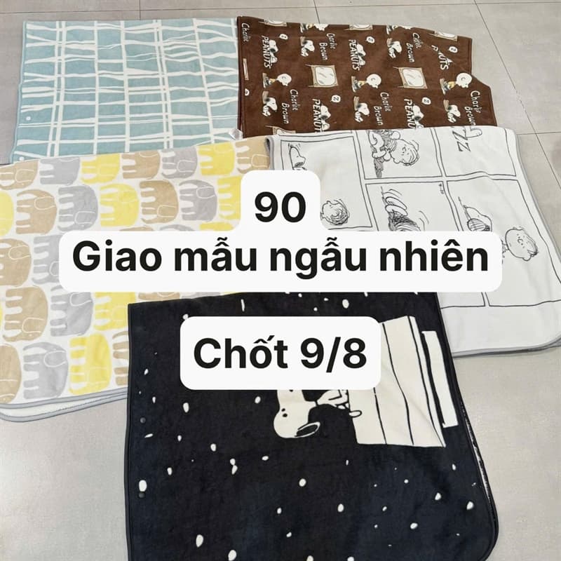 09/08 Chăn lông cừu UNI (mẫu random) #L9801