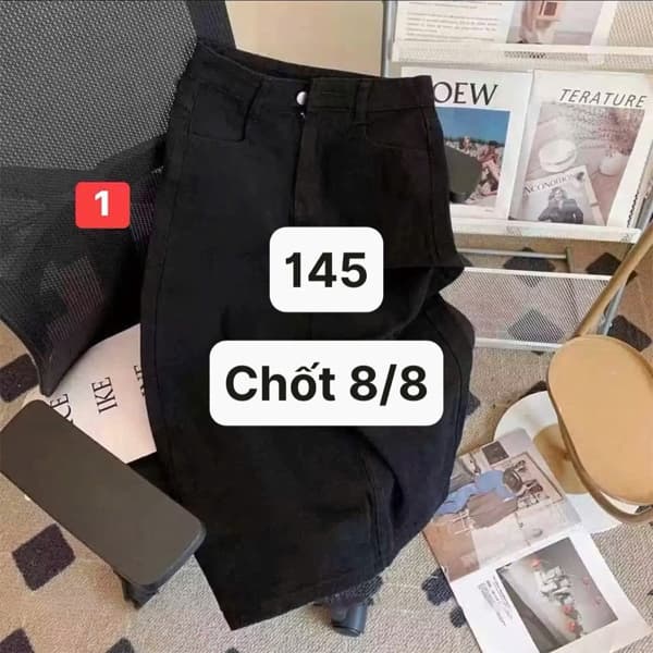 08/08 Chân váy jean dáng dài #N08814 - M3 - L