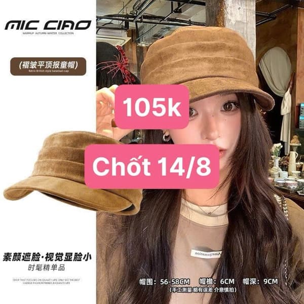 14/08 Mũ baker boy cổ điển #N14832 - M2