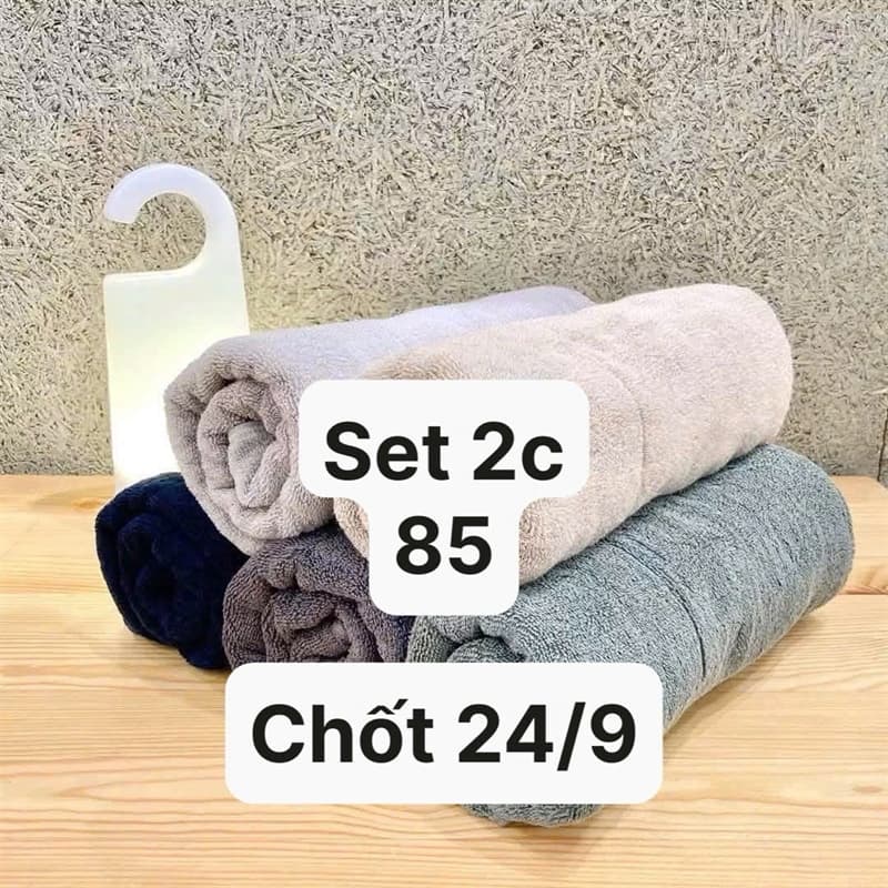24/09 Set 2c khăn tắm MUJI #L24901